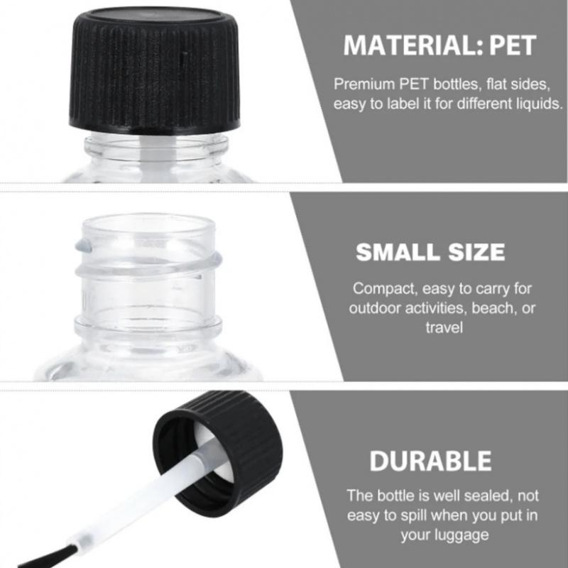 2/5PCS 5mlBrush Bottle Dispensing Bottle Essential Oil Foundation Concealer Lip Gloss Perfume Nail Polish Dispensing Bottle Trav