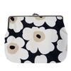 [Marimekko] Pouch Gagamuku Women's Coin Purse Cosmetic Bag Unikko Mini Puolikas Kukkaro (Midnight Blue x Cream) Approximately 6 x 8 x 0.4