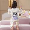 Raglan Sleeve Cartoon Baby Pajamas for Spring and Autumn 2026 - Long Sleeve Pants Set for Medium and Large Girls