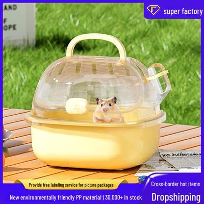 Jaula Portátil para Hámsteres y Mascotas Pequeñas para Ardillas, Petauros del Azúcar y Cobayas