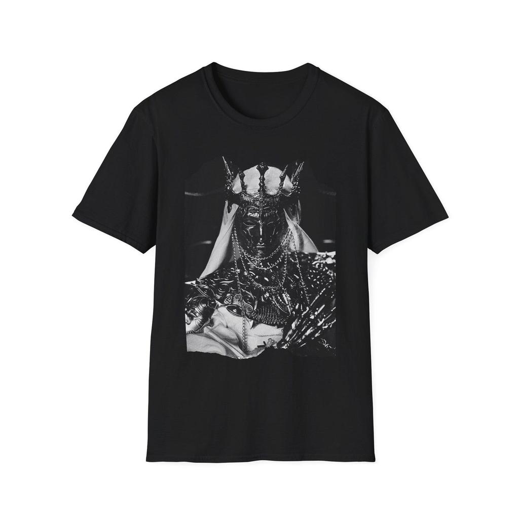 Horned Demon Illustration T-Shirt | Gothic Horror Graphic Tee