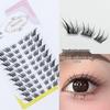 Su Daji Cold Slanted Thick Natural Eyelashes - Fine Stem Segmented Design, Large Volume