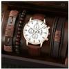 Men's 3-Piece Business Gift Set: Watch, Bracelet, and Necklace for Holidays or Birthdays