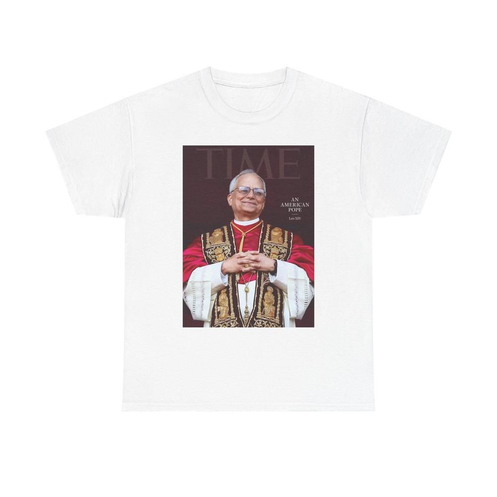Pope Leo Graphic T Shirt NEW FAST Shipping Unisex Heavy Cotton Tee Unisex T-Shirt XXXL