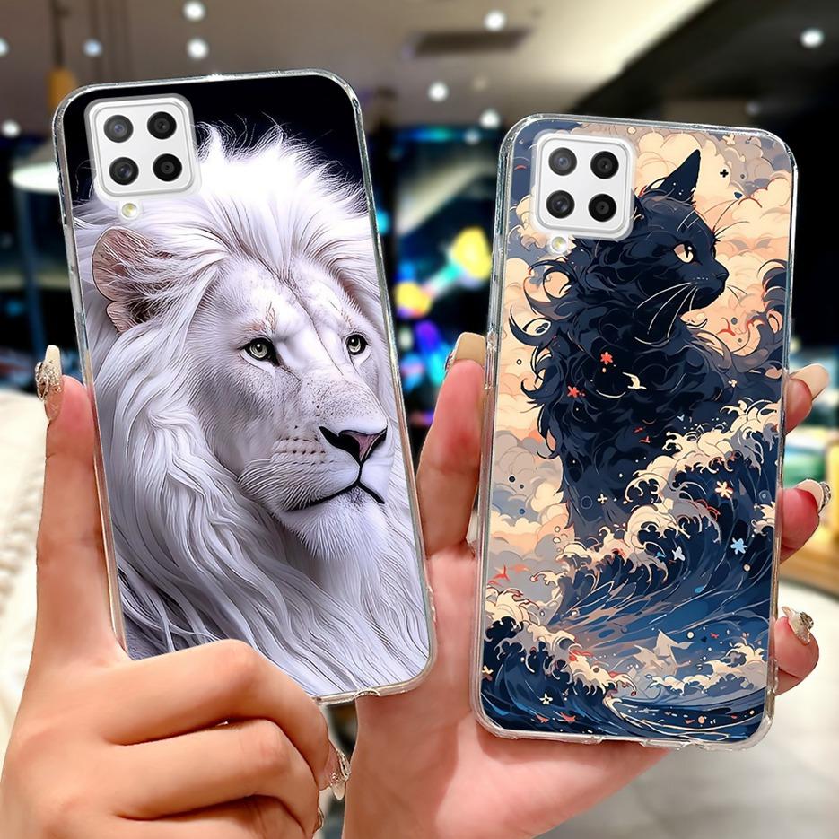 For Samsung Galaxy A22 4G Case Coloful Flowers Painted Cover Soft Slim Phone Case For Samsung A22 A 22 Galaxy A42 5G Fundas Bags