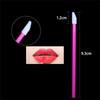 50-Pack Disposable Lip Brushes with Hollow Handle - Portable for Lipstick, Lip Gloss, and Mousse Application