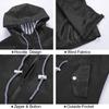 Women Outdoor Waterproof Rain Jacket Casual Loose Hooded Windproof Windbreaker Climbing Jackets Coat for All Seasons