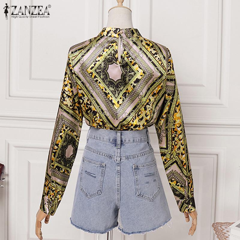 Descuento Retro de la Colmena de las Mujeres Blusas ZANZEA 2021 Otoño de  Algodón Camisas de Cuadros Casual O-cuello de Manga Larga Femenina Botón de  Tapas de gran tamaño \u003c Las Mujeres