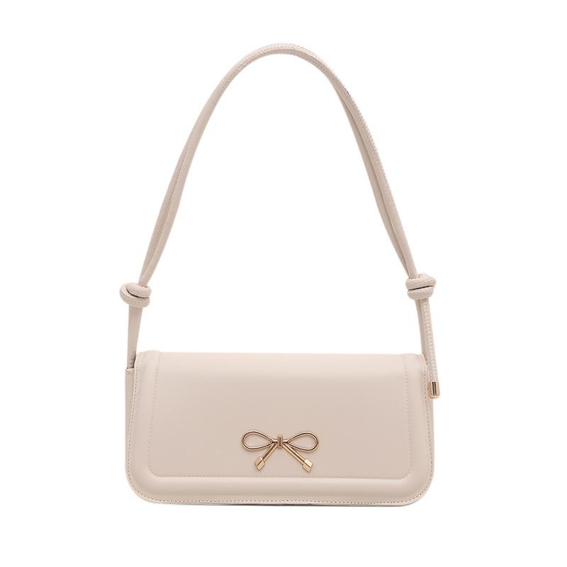 2025 new small square bag bow casual indentation trendy fashion solid color design foreign style messenger handbag bag