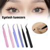 1/5PCS Nail Art Decor Eyelashes Tweezers Tweezer Scrapbook Sticker Tapes Picking Stainless Clips DIY False Eyelashes Tools