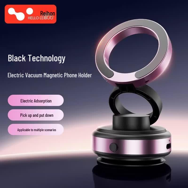 HELLOLEIBOO 2026 Electric Vacuum Magnetic Car Phone Holder