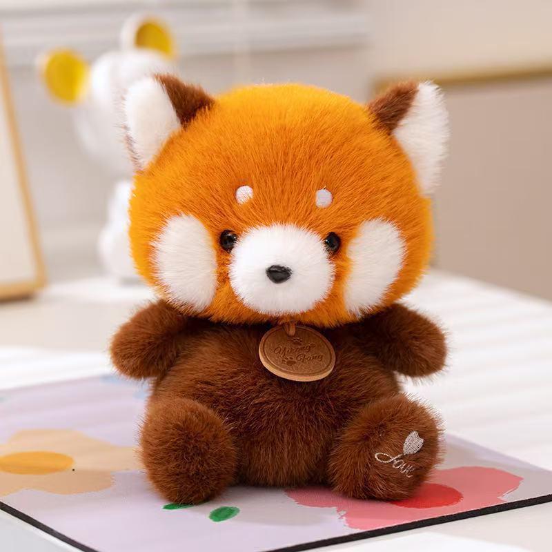 Xiang Dundun Happy Land Raccoon Plush Doll - Cute Trendy Desktop Companion