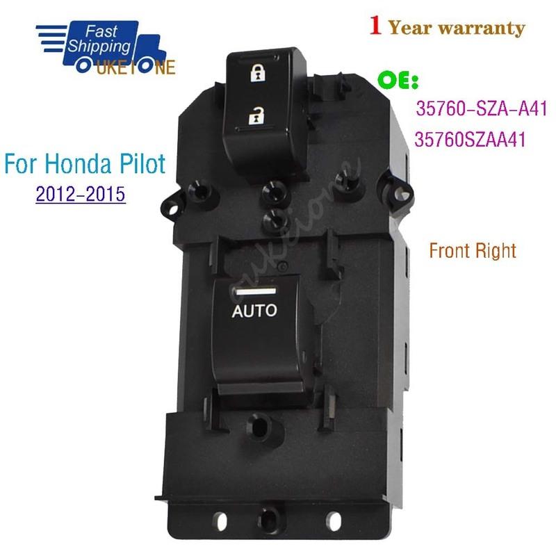 

35760-SZA-A41 For Honda Pilot 2012 2013 2014 2015 Front Right Passenger Side Electric Power Window Switch lifter Control Button