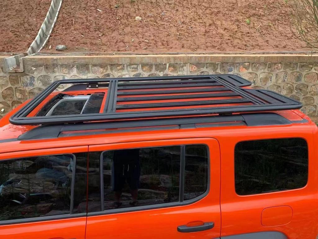 Tank 300 Roof Rack Extension Platform with Folding Side Ladder for Luggage and Backpack