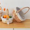 Multipurpose Willows Wicker Basket Portable for Groceries or Outdoor Activities Comfortable Handle Easy To Clean