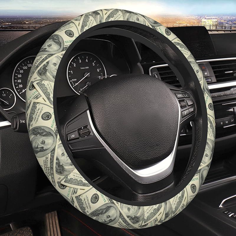Halloween Bats Car Steering Wheel Cover Universal 15 Inches Anti-Slip Breathable Sweat Absorption Neoprene Car Accessories
