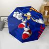 Custom Name Sonic Theme Automatic Umbrella, Lightweight & Portable, 8 Rib, Perfect for Outdoor Travel, Birthdays, Christmas, Gifts.