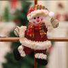 Merry Christmas Ornaments Doll Hanging Ornaments Cute Plush Doll Santa Claus Snowman Pendant Xmas Tree Diy Decoration