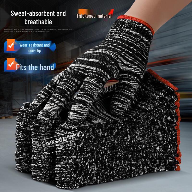 Одноразовые износостойкие хлопковые рабочие перчатки