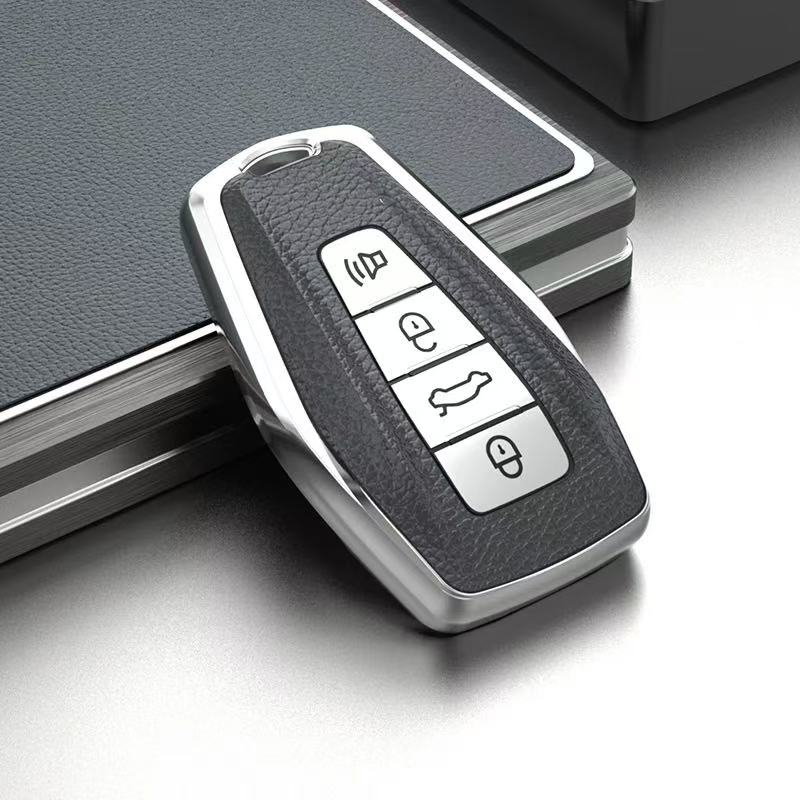 Auto Keyless Protector For Geely Emgrand Ex7 Global Hawk Gx7 Gs Coolray X6 X7 Atlas Boyue Preface Car Key Case Cover Holder