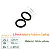 Nitrile Rubber Round O Ring Corrosion Oil Resistant Seal Washer PTFE Flat Gasket Ring Seals Joints Gaskets Spacers for Bolt