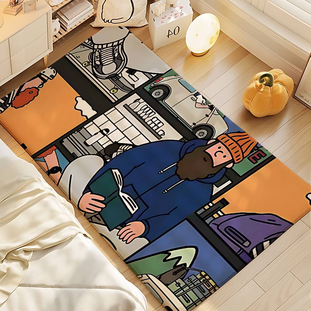 Interesting Beard Man Entry Door Floor Mat Festive Decorations Carpet Bathroom Anti-slip Mat Entrance Doormat