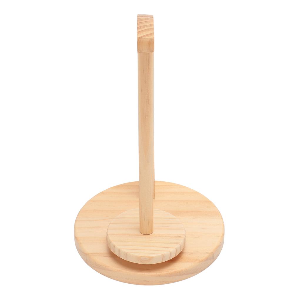 Yarn Holder Easy Installation Stable Structure Rotatable Wooden Yarn   Holder Yarn   for Crocheting Knitting