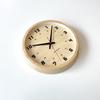 KATOMOKU muku round wall clock 8 Natural wall clock with continuous second hand radio km-81NA 306mm (SKP clock)