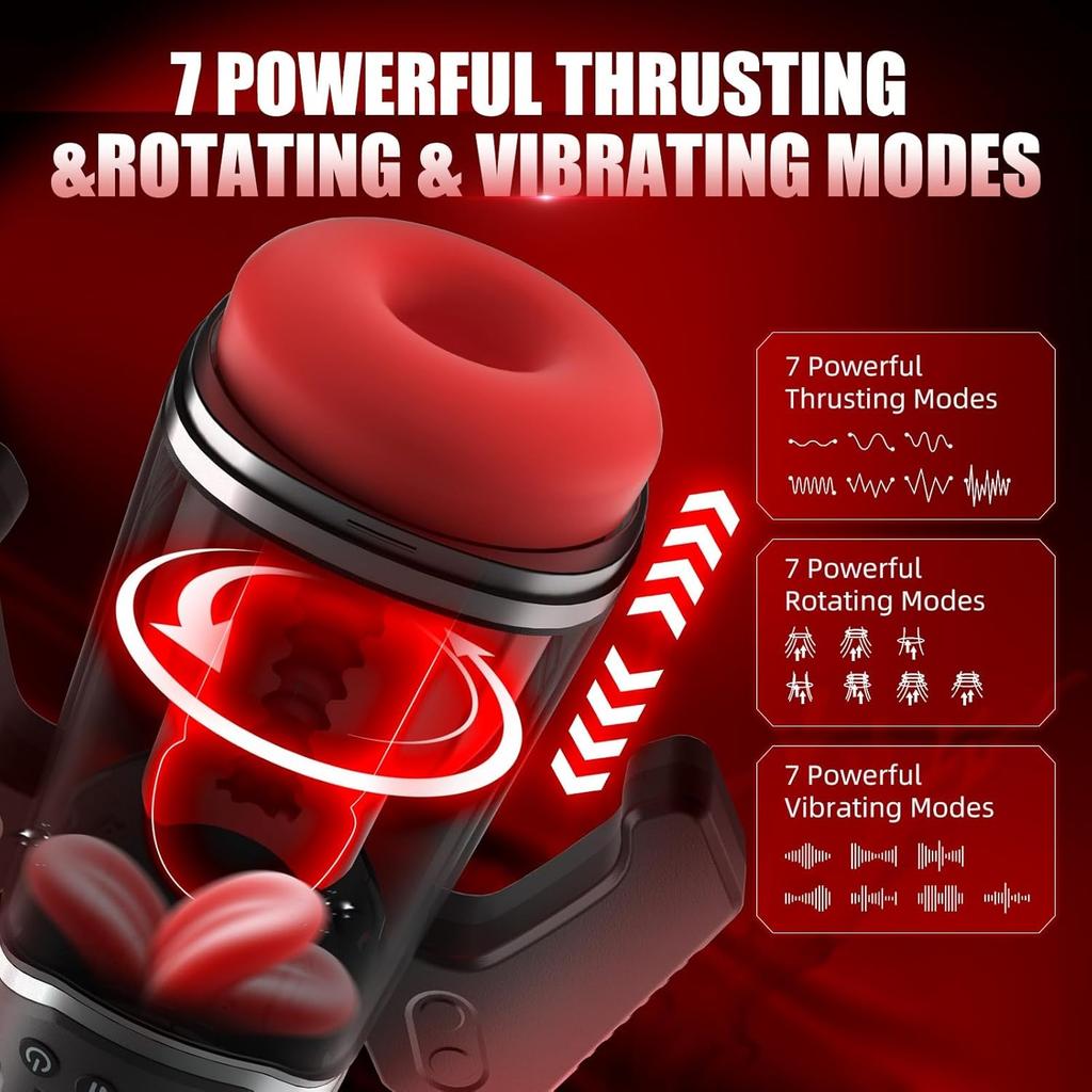 Automatic Male Masturbator Vagina Masturbation Pocket Pussy  Blowjob Vibration Thrusting Masturbators Sex Toys For Men