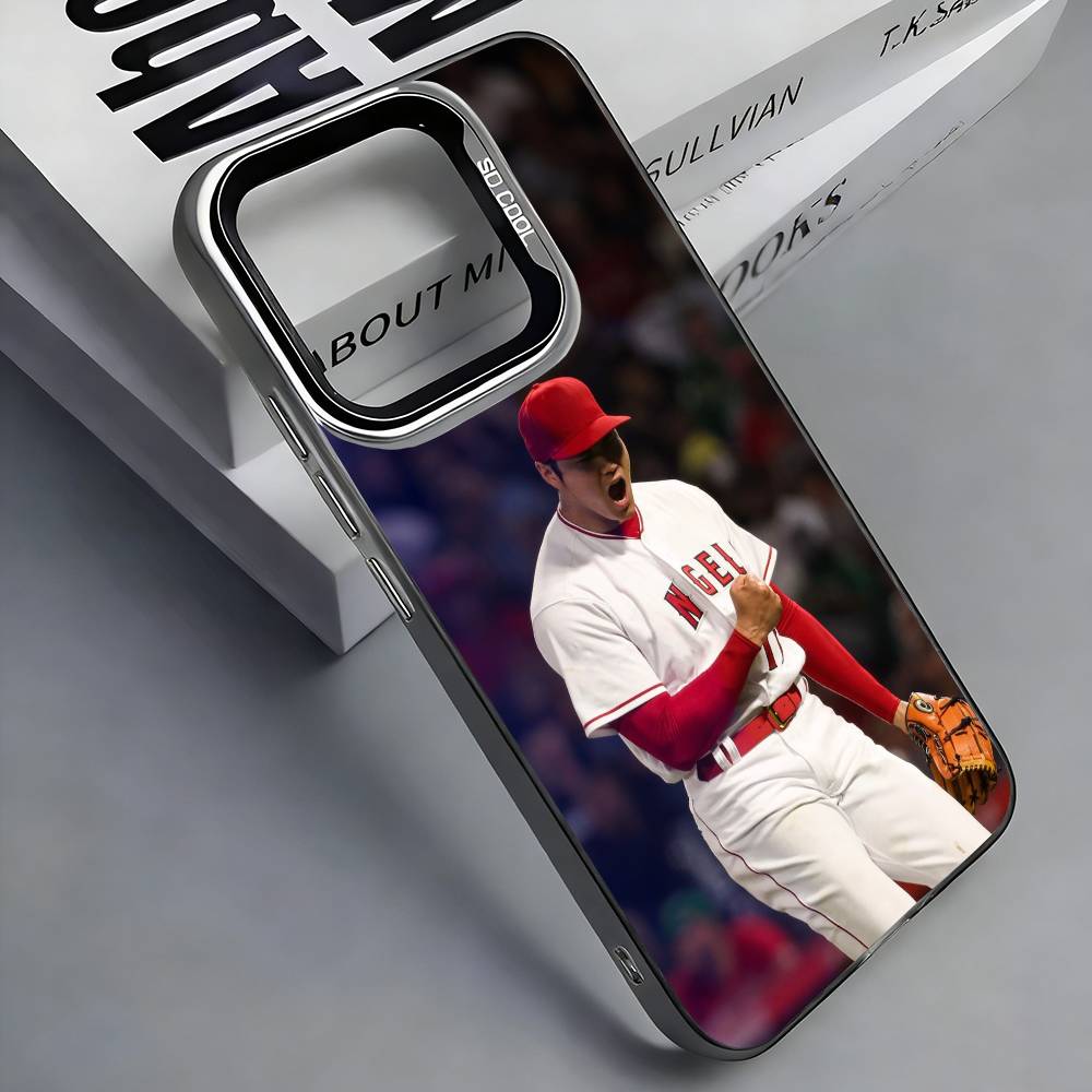 

Baseball player S-Shohei Ohtani Phone Case For iPhone 17, 16,15,14,13,12,11 Plus,Pro Max, Colorful Silver Funda Cover iPhone17