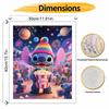 Disney Stitch Popcorn Night Oil Painting Hand Painting Coloring Painting Handmade Diy Home Decoration Gift