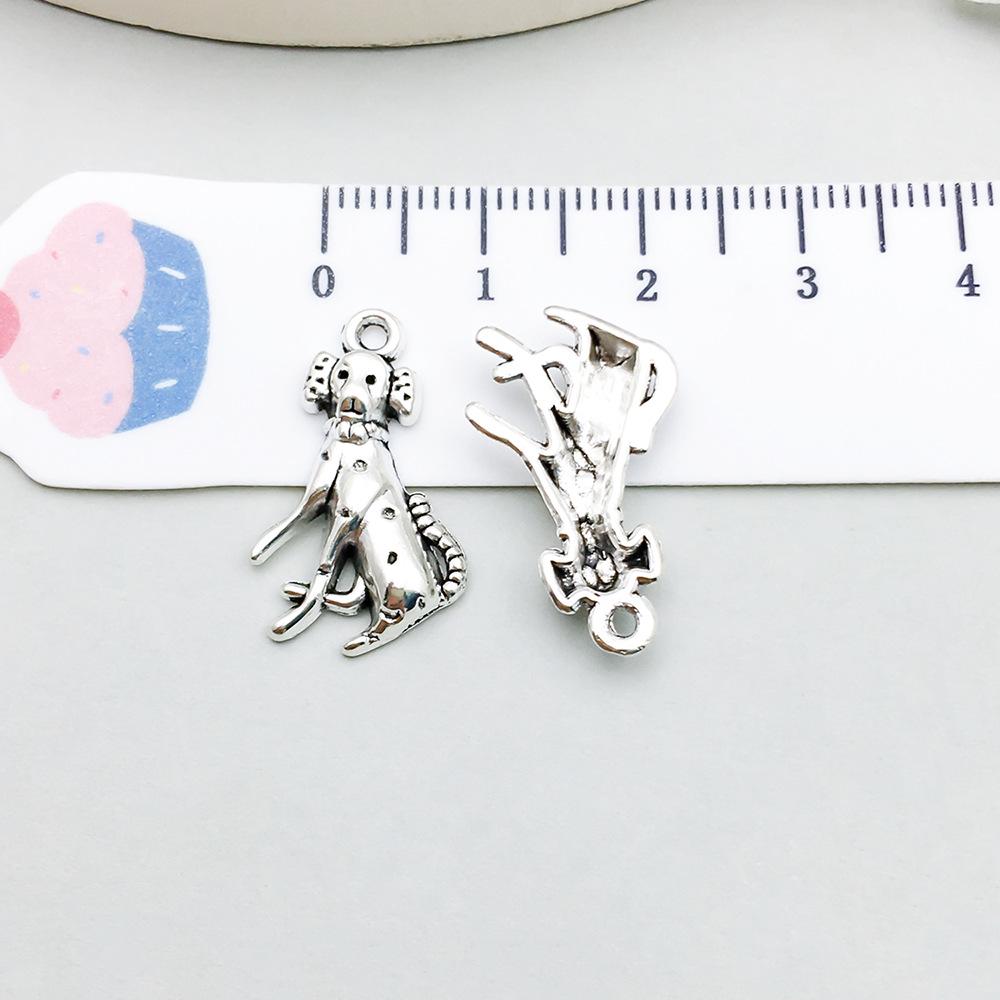 Set di 100 Ciondoli Gatto Farfalla Luna Argento Antico per Braccialetti e Collane Fai da Te
