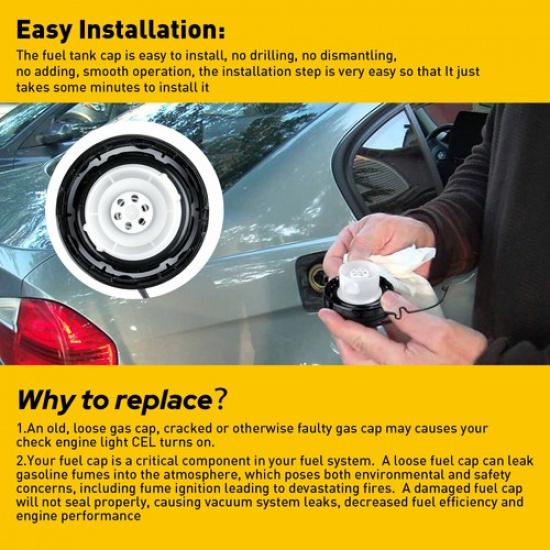 1/2Set Tank Fuel Gas Cap Fit Toyota For Camry Lexus RX330 GX470 ES33 77300-33070