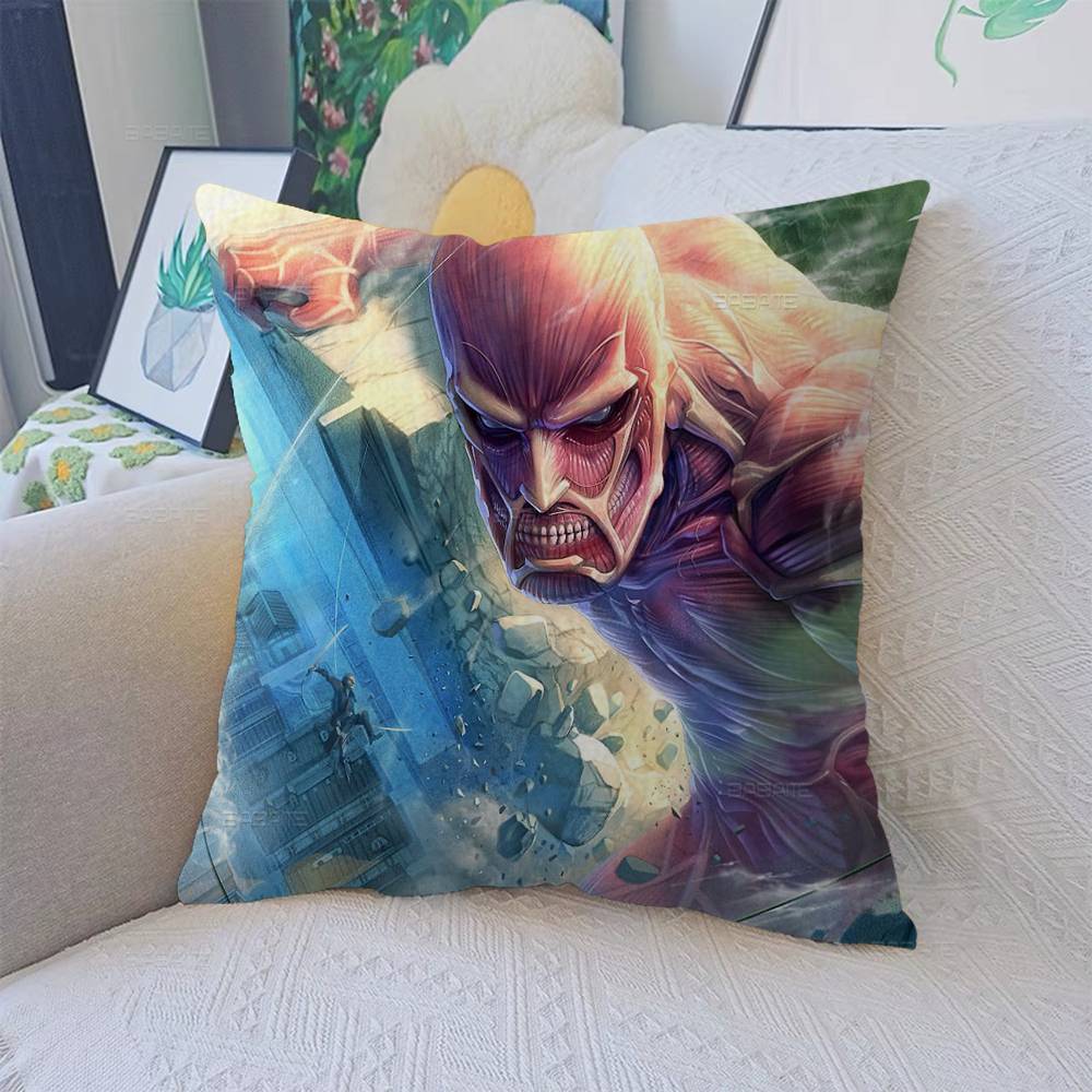Japanese Manga A-Attack O-On T-Titan Cushion Cover Decorative Pillow Sofa Home Decor Case Pillow Cases