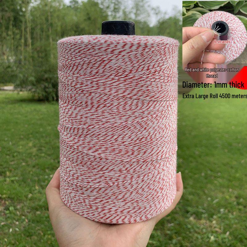 White Cotton Thread for Tying Zongzi, Sausages, Bacon, Cured Meat, and Fish