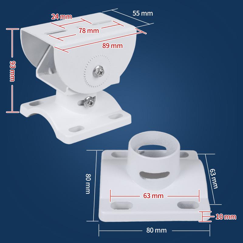 Adjustable Dual-Use Ceiling/Column Mount for Outdoor Camera with Integrated Aluminum Alloy Gun Head 3028a