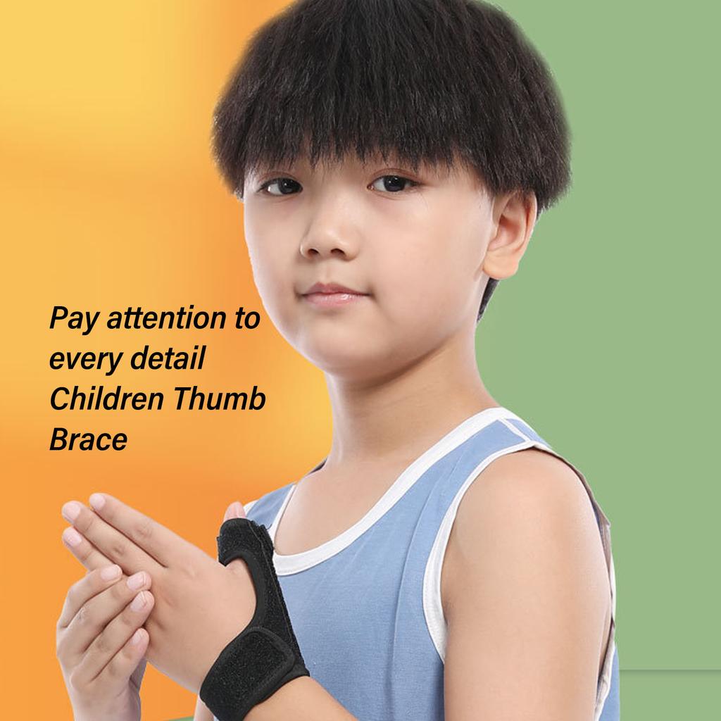 Children Thumb Brace Adjustable Stable Support Splint Removable Lightweight Thumb Wrist Brace for Recovery Computer