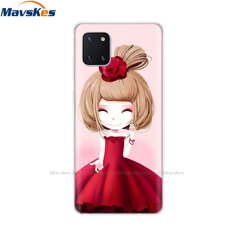 TPU Case for Samsung Galaxy Note 10 Lite Cases Silicon Cute Cat Phone Coque for Samsung Note10 Lite Plus SM-N770F/DS Cover Mask