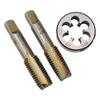 HSS M20 x 2,5 mm kuželový a zástrčkový závitník a M20 x 2,5 mm matricový metrický závit pravý