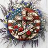 American Flag Metal Wall Art Decor, Patriotic Steel Poster for Home