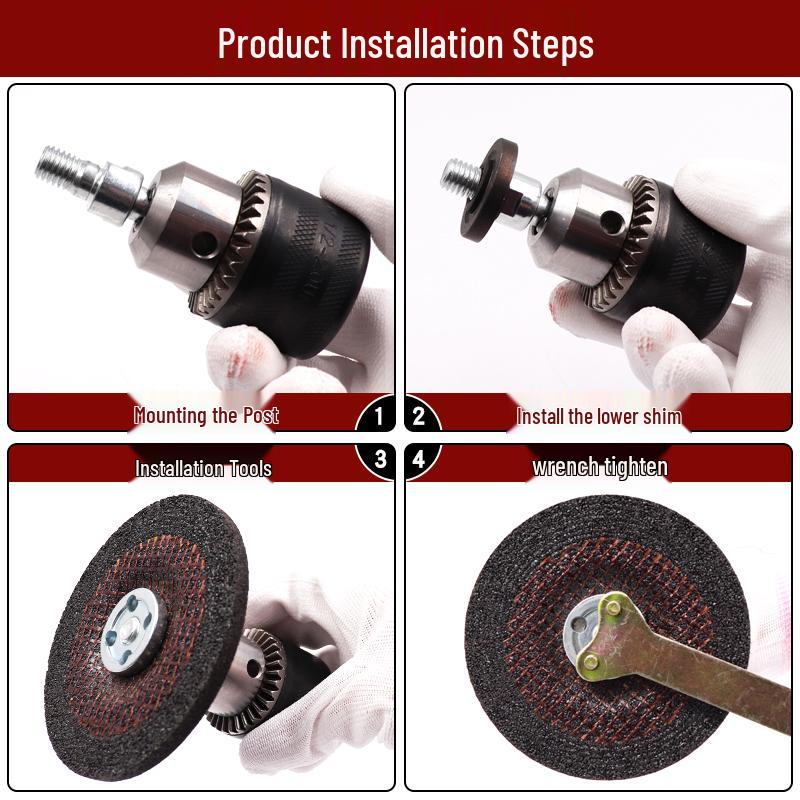 Verstellbares Umrüstset für Bohrmaschine zu Winkelschleifer