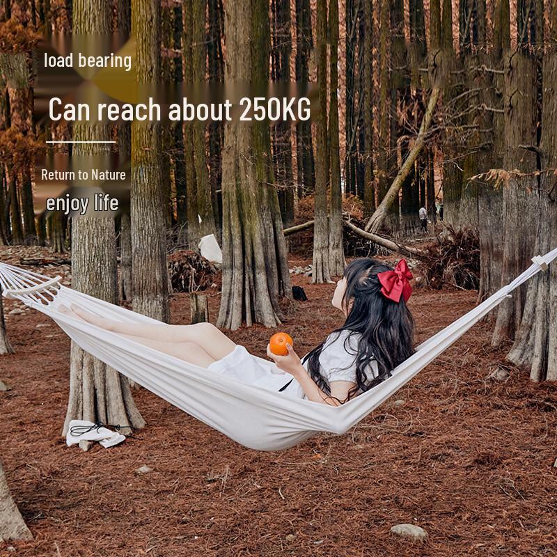 Outdoor Anti-Rollover Canvas Hammock