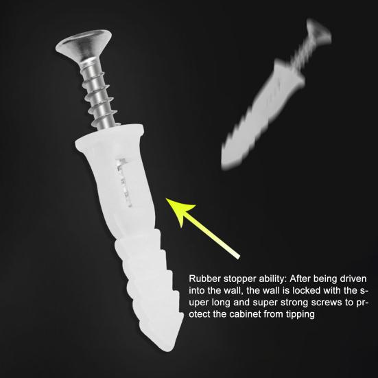 2/4 Sets Anti-Tip Furniture Fixing Strap Heavy Duty Baby Proofing Prevent Falling Furniture Strap Cabinet Bookcase Dresser Wall Securing Earthquake