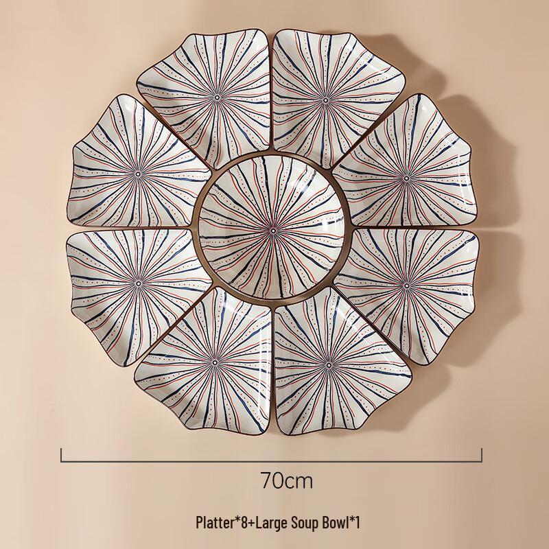 Naijiang Bohemian Modern Ceramic Dinnerware Set