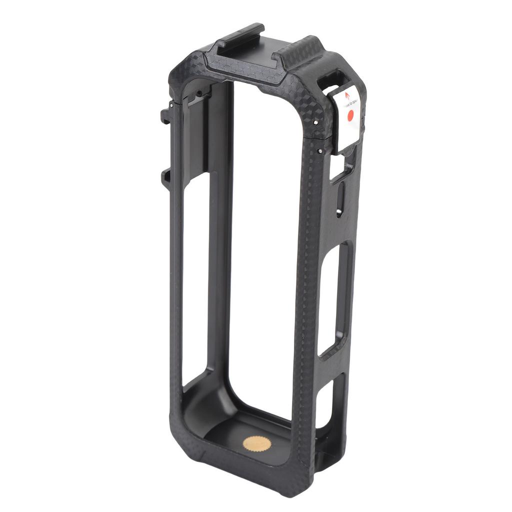 Cage Protective Frame Fit for Insta360 X5 Action Camera Magnetic Frame Cage with 1 4in Thread Hole Cold Shoe Mount Black