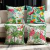 1/4pcs Tropical Flamingo Throw Pillow Covers Summer Hawaiian Style Cushion Cases for Home Sofa Decor Cushion Cover
