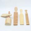 Multifunction Arc Grooved Ribbed Wooden Utensils Paddle For Sculpture Ceramics Accessories Pottery Figurine Clay Molding Tool