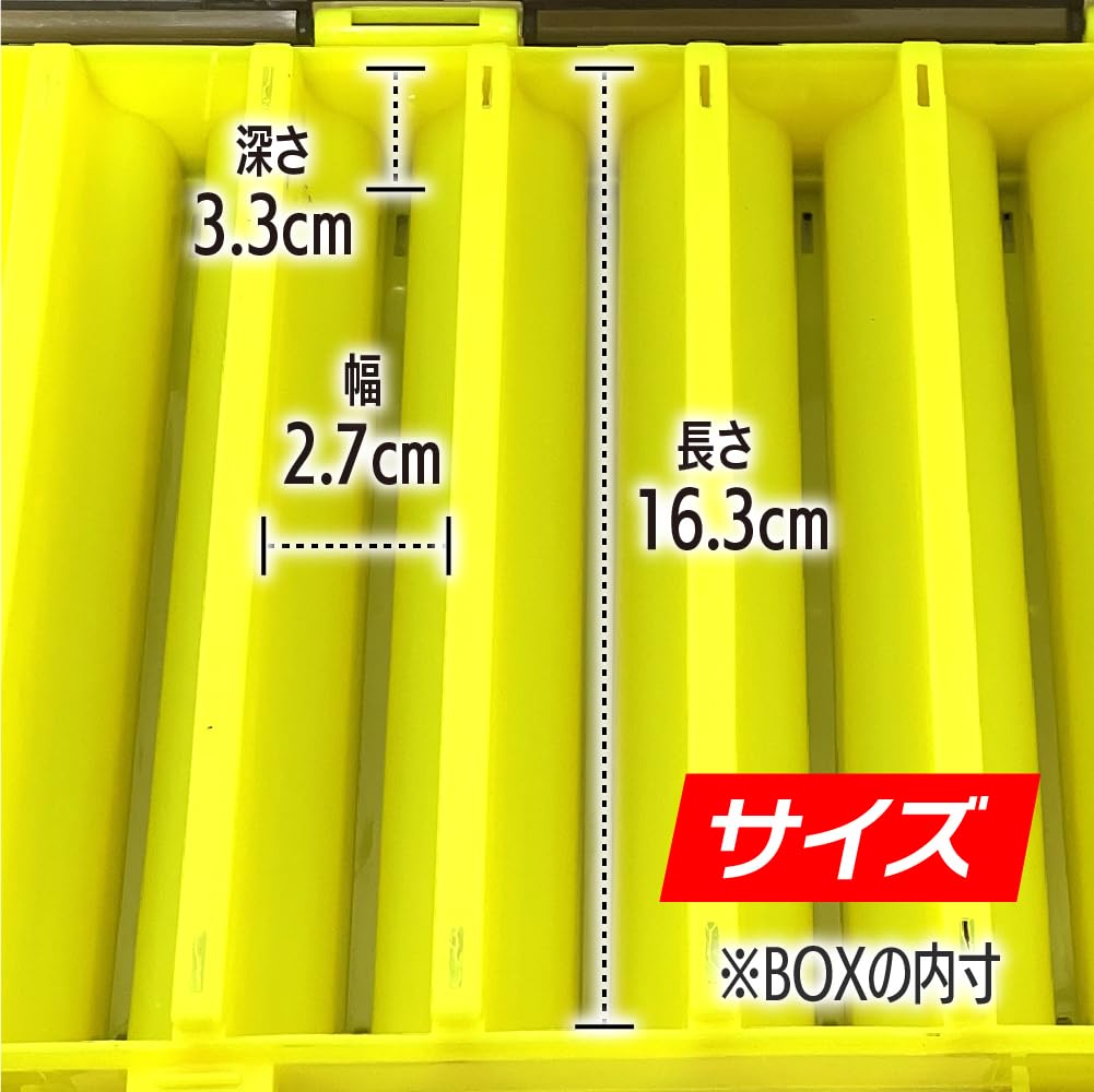 Lot de 3 Boîtes d'Articles de Pêche S'ouvrent des Deux Côtés Convient aux Calmars et aux Boîtes, Réversible, Côtés, Poissons-appâts, Leurres, Jigs, Orange/Jaune/Transparent