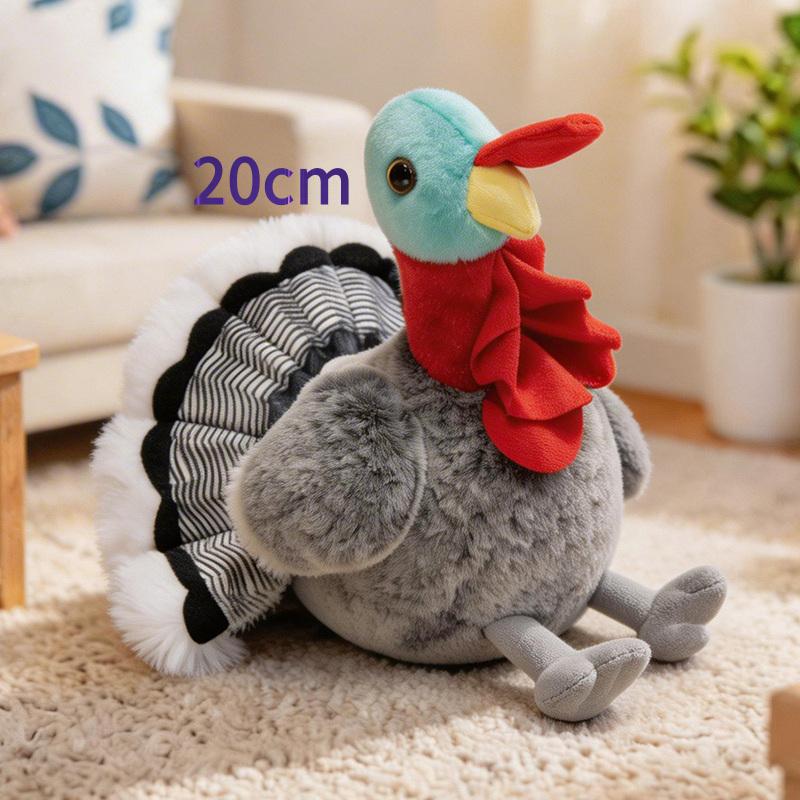 Peluche Gallo Cartone Animato Grande Giocattoli Peluche Animali Cartoni Animati Tacchino Peluche Bambole Pollo Morbido per Bambine Bambini Regalo Decorazione Casa
