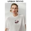 UR 2025 Cherry Print Cotton Loose T-Shirt